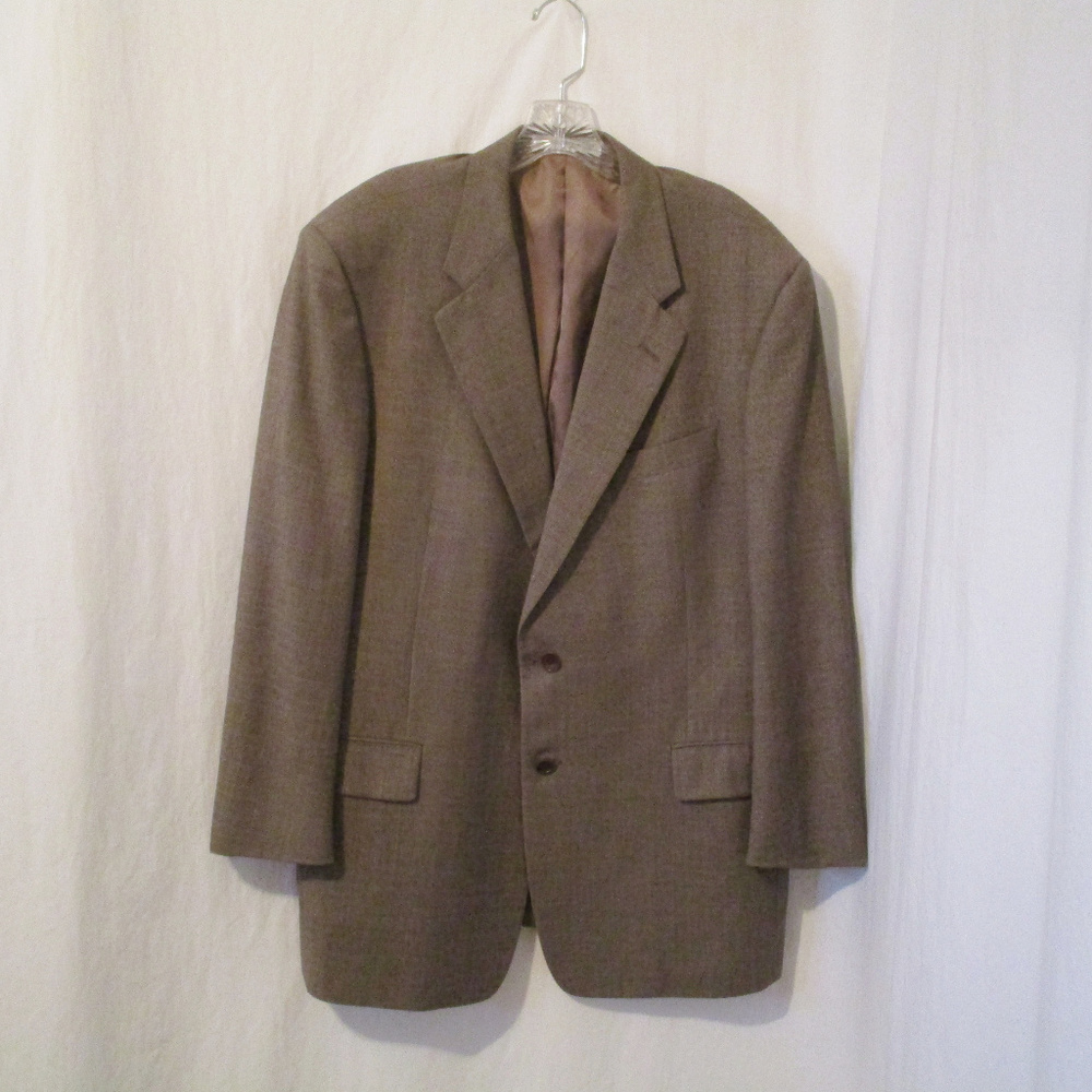 Hickey Freeman Brown Tweed Blazer 43R